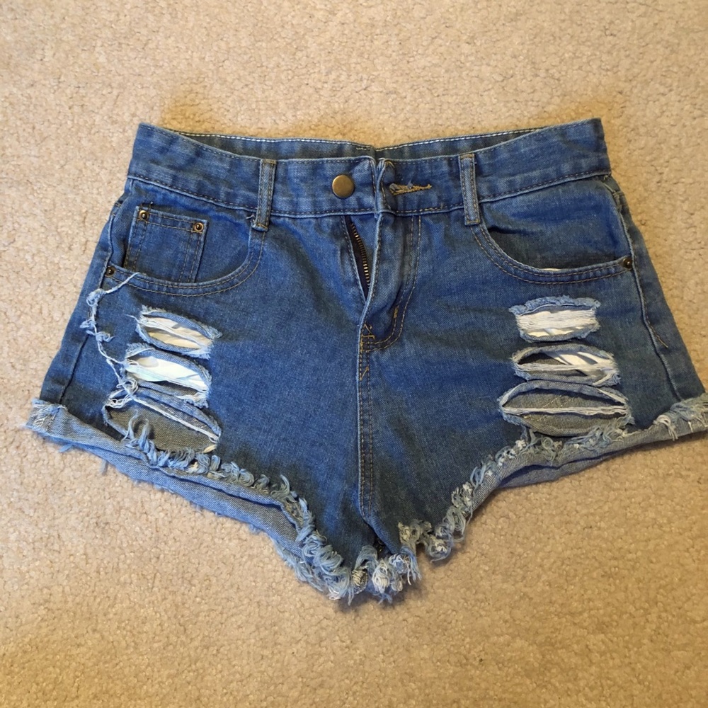 Jean shorts, size S